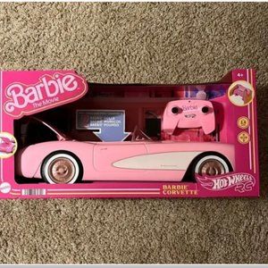 Barbie The Movie Hot Wheels RC Corvette Remote Control Car